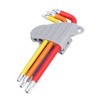 9Pcs Hex Wrench Star Colourful Long Arm Metal Key Tool