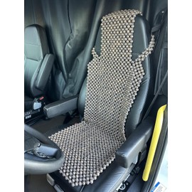 Extra Large Natural Wood Beaded Seat Cover Massaging Cooling Cushion for Truck, Trailer, Van