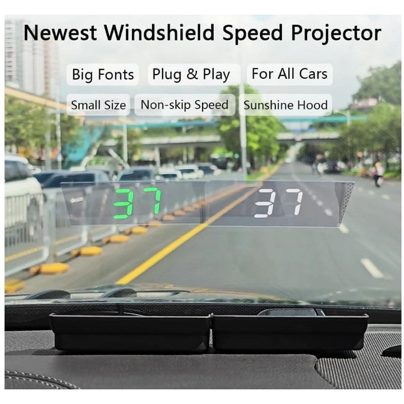 Auto Digital HUD Head Up Display Proyector de Parabrisas KM/H