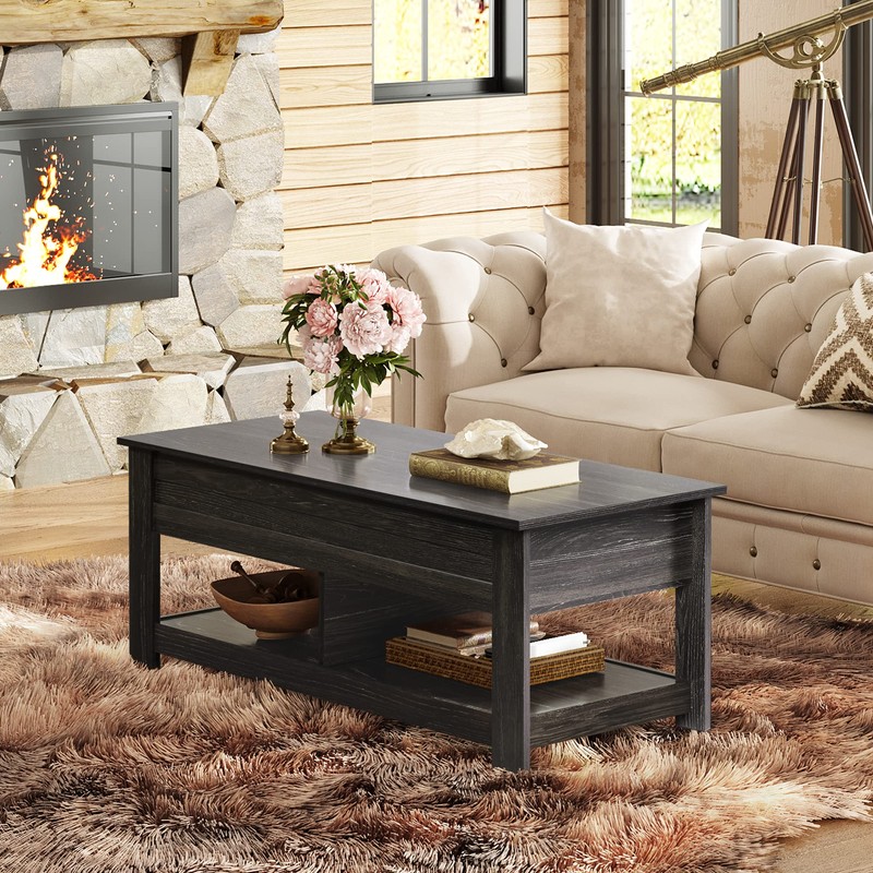 WLIVE Coffee Table, 47" Lift Top Coffee Table with Hidden