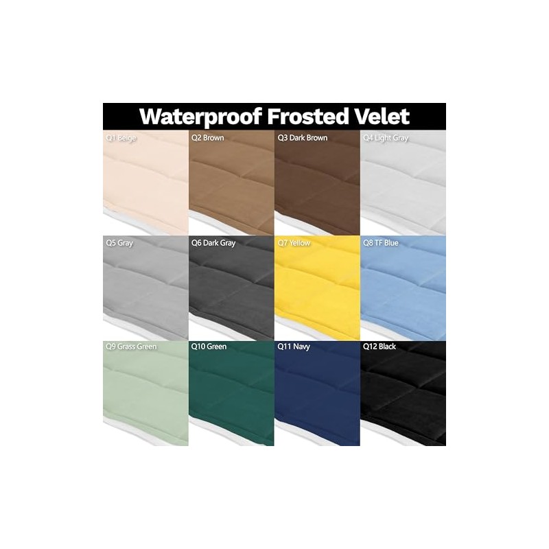 ShadeMart Custom Tufted Bench/Window Seat Cushion Anti-Pet Scratch Fabric Sample