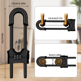 Baby Cabinet Lock with Password, Pack of 4 U-shaped Wardrobes, Child Lock, Invisible Child Lock for Cupboard & Drawer, No Drilling and Screws Required for Children and Babies