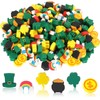 JUNEBRUSHS Erasers for Kids, 150Pcs St. Patrick's Mini Erasers Cute