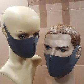 SHADOW DANCE UK 3 PCS Cotton Anti-dust Mouth Face mask Protect Cover Bandana Balaclavas, 2-Layer Unisex Reusable Fashion Washable Cover - Pack of 3, Grey Neoprene