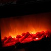 Small Cozy Fireplace Lantern Traditional Realistic Log Wood Flame Effect