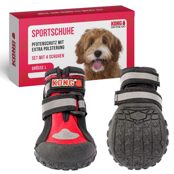 KONG Sports Shoes for Large Dogs, Pack of 4 in