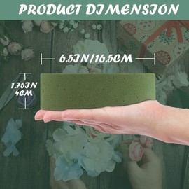 TAOPE Flower Foam Cylinder 4 Pieces 16.5 x 4 cm - Wet Floral Foam, Floral Moss, Flower Arrangements - Flower Arrangements - Sponge for Crafts, Wedding, Gifts, Decoration - Flower Arrangement