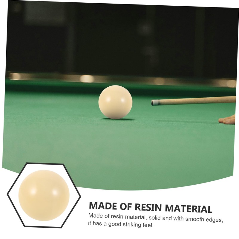 WOONEKY 4pcs White Billiards Training Cue Balls for Beginners Durable