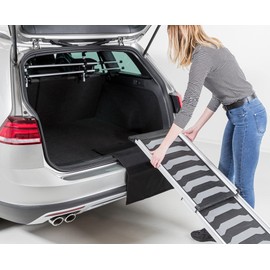 TRIXIE Heavy Duty 69" Telescoping Pet Ramp, Lightweight Aluminum, Portable Dog Ramp, Car Ramp, Extra Long