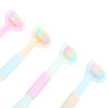 4pcs Three Sided Toothbrush Soft Bristles Three Head Teeth Cleaner