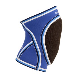 Rehband Knee Pads for Volleyball or Handball, 7 mm Neoprene Sports Knee Pads, Padded Knee Support with Anatomical Fit for Men and Women, Colour: Blue, Size: XL