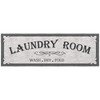 Machine Washable Border Text Design Laundry Room Rug Non-Slip Rubberback