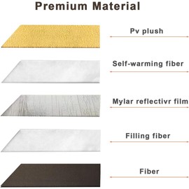 Vulevirtue Cat Blanket, Self-Heating Blanket, Self-Heating Blanket, Cat & Dogs, Heat Blanket, Cat, Pets, Cat Heat Blanket, Self-Warming, Washable Thermal Blanket for Car, Cat Pad, Indoor (70 x 45 cm)