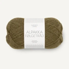 SANDNES GARN Alpaca Følgetråd – Colour: Dark Olive (9873) – 50 g / Approx. 400 m Wool