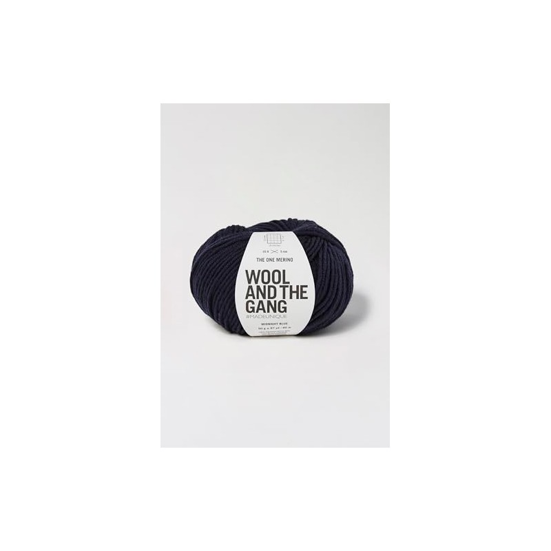 Wool and the Gang, The One Merino, Midnight Blue, 50g,