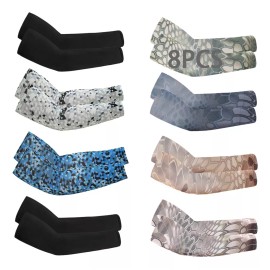 LOMETEB Manga Protector Deportiva Brazo Y Mano Sol Uv Protección 8pz