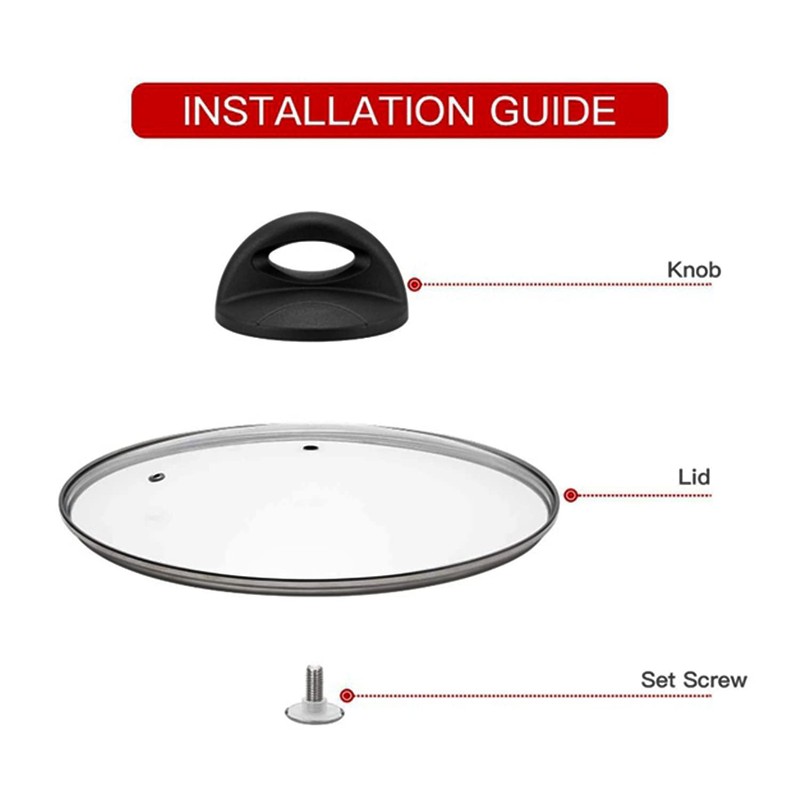 Universal Pot Lid Replacement Knobs, Heat Resistant Pan Lid Holding