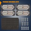 Unbranded 4X 20LED Strobe Marker Flashing Light Recovery Bar Beacon