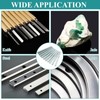 Supkiir 20Pcs Rectangular Sharpening Stone Set, 80#-3000# Green Silicon Carbide