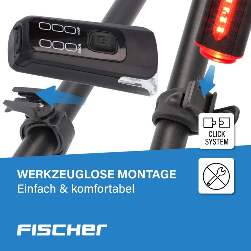 FISCHER USB Lighting Set, Floor Light for More Visibility and