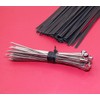 ONLYKXY 100 Black Kraft Paper Twist Ties (15cm/5.9inch)