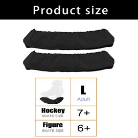 Blade Protector Set for Ice Skates, High-Quality Blade Socks with Microfibre Cloths for Ice Hockey and Figure Skating, Comfortable Adjustment of Various Shoe Sizes, Effective Protection Function for