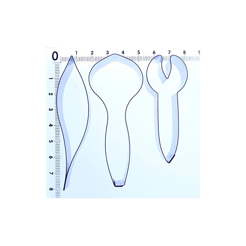 Iris Petal Cutter Set - 3 Pieces - Stainless Steel