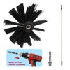 12Pcs Chimney Cleaning Brush Set with Hex Pole, 20 Foot