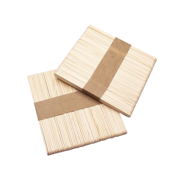 100 Lollipop Sticks Wooden Lolly Sticks for Craft Popsicle and