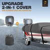 VINPATIO 14-16 ft V-Hull Boat Cover, 600D Solution-Dyed Oxford 100%