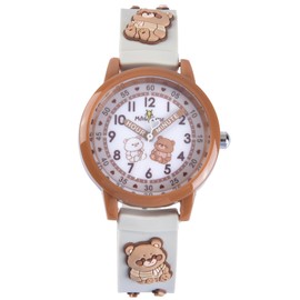 Maeau Wristwatch for Kids, Cute, Kids, Girls, Boys, Analog Display, 3D, Lightweight, Waterproof, Elementary School Students, Back to School, Kindergarten, Birthday, Celebration, Gift, #05