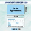 Pack of 100 Beauty Appointment Cards Hairdressing (84 x 55