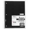 Mead Spiral Notebook, 1 Subject, Wide Ruled Paper, 100 Sheets,