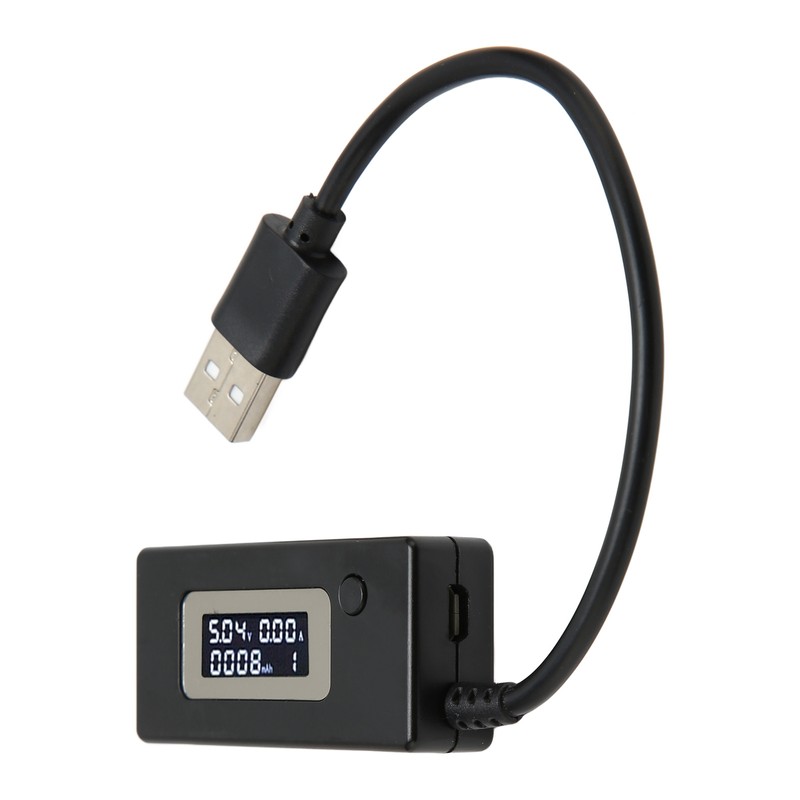 USB Voltage Current Tester LCD Display 50mA‑3500mA USB Multimeter 3‑15V