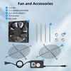 PANO-MOUNTS 120mm 4.72inch Upgraded IP68 Waterproof Dual Ball Fan-Max 3500RPM