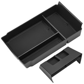 SPELAB 2PCS Accessories Center Console Organizer Tray and Armrest Storage Box Compatible with Honda CR-V CRV Hybrid 2023 2024 2025 Accessories Insert Secondary Storage Box with ABS Material