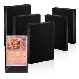 Mcbazel 500 Pcs Soft Card Sleeves for Collectible Gaming Card Holders Protector for Sports, Trading, MTG Cards - Black