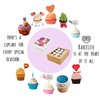 BAKELUV Brown 12 Cupcake Boxes, Cupcake Containers | 13x9.5x4, 50