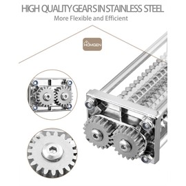 HOMGEN Meat Tenderizer for KitchenAid-Stainless Steel Meat Tenderizer Attachment with Durable Gears- Universal Fit All KitchenAid Models-Professional Meat Pounder for Beef/Pork/Includes Sturdy Cover