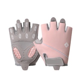 WEZCHUGHAOL Gym Workout Gloves – Professional Ventilated Weight Lifting Gloves with Wrist Support for (Pink, L)