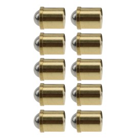 ZZHXSM 10pcs Brass Ball Catch Latch Catcher 6x7mm Furniture Fitting Cabinet Drawer Closet Door Lock Replacement Parts