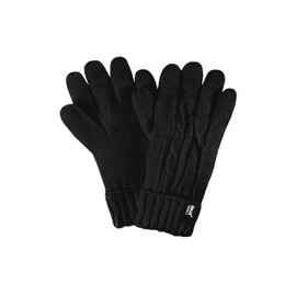 Ladies 1 Pair Heat Holders 2.3 Tog Heatweaver Yarn Gloves - Black S/M