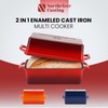 Northriver Casting 9x5 Inch Enameled Cast Iron Loaf Pan with
