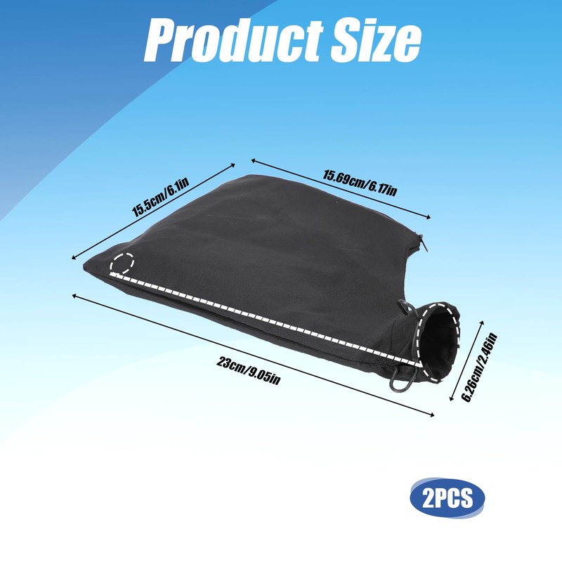 2Pcs Dust Bag for Miter Saw 255 Model Black Dust