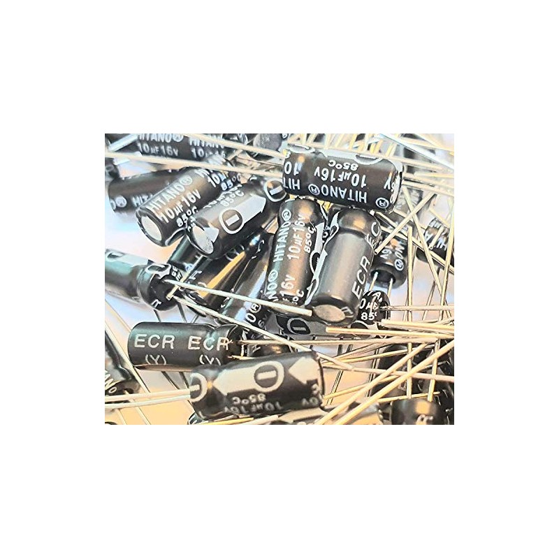 SNS 10uF 16V 85C Electrolytic Capacitor Hitano Pack of 4