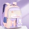 Kids Backpack Soft Comfortable Multi Layer Large Capacity Oxford Fabric