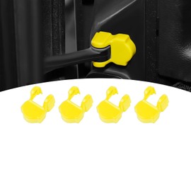 Cubierta limitadora de puerta amarilla para Jeep Wrangler JL JLU 2018+ para Gladiator JT 2020-Present ABS Accesorios interiores 4 piezas