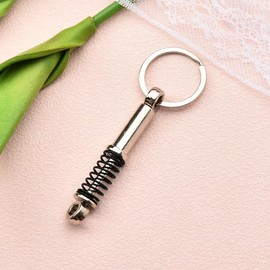 Sisadodo Spring Shock Absorber Keychain for Men Boys Car Key Rings for friend Passed Driving Test Keyring for Son Grandson Driving Instructor Keychain for Drive Safe Keyring Best Friend