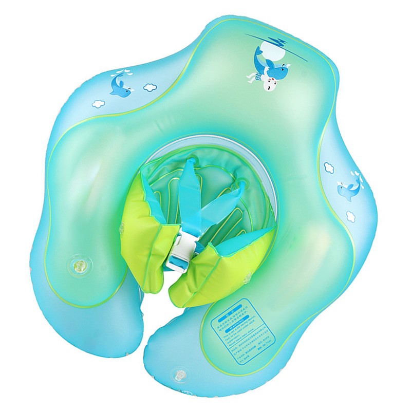 Kids Cartoon Pool Ring Inflatable Tubes PVC Anti Flip Non