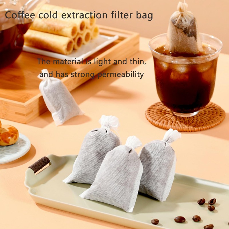 ArrErr 100 Pack Iced Coffee Bags 4x6 inch Disposable No